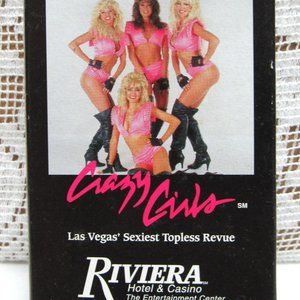 RIVIERA Hotel Casino Vintage Playing Cards Deck Crazy Girls Revue LAS VEGAS